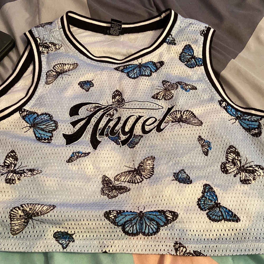 butterfly crop top